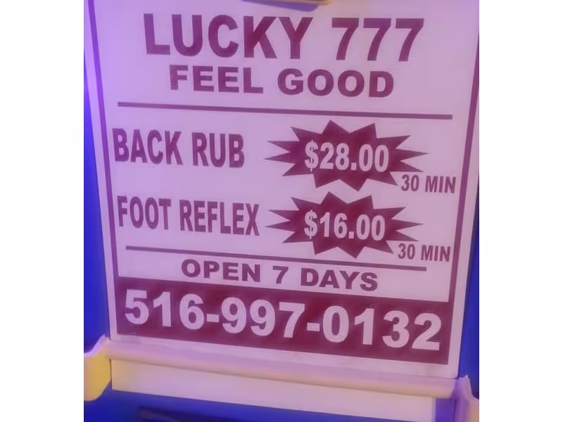 Lucky 777 Foot Spa