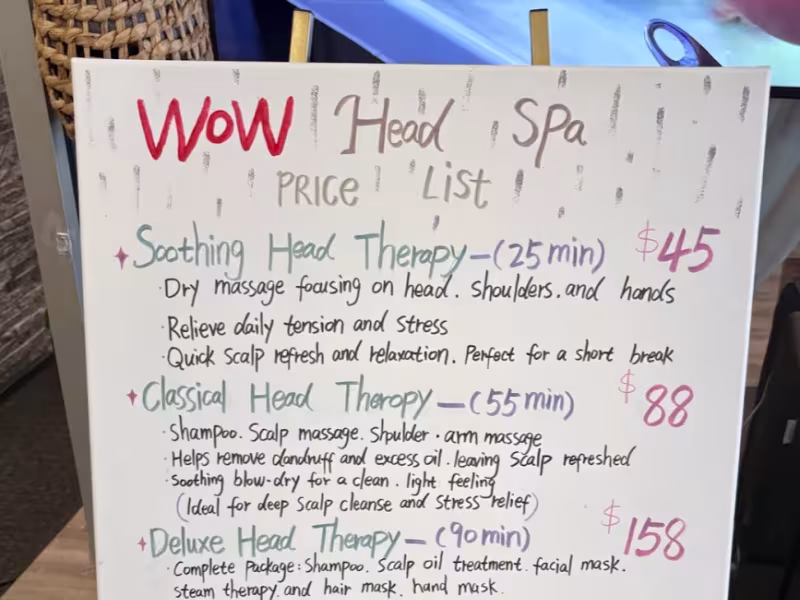 Wow Head Spa